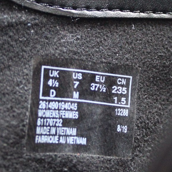 Women's Suede Wedge Ankle Bootie Black Size 7 - Picture 5 of 6